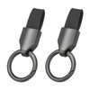 Pack of 2 Black Car Key Chain, Creative Minimalist Key