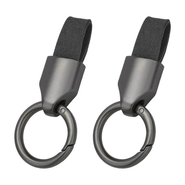 Pack of 2 Black Car Key Chain, Creative Minimalist Key