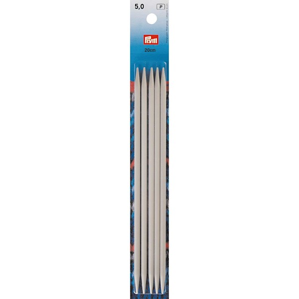 Prym 5.00mm/20cm Long Double Pointed Knitting Pin Sets of 5
