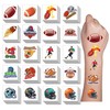 Y&C TENCOB 100 PCS Football Temporary Tattoos for Kids,Rugby American