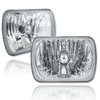 Octane Lighting 7X6 Inch 6000K HID Crystal Clear Glass/Metal Headlight