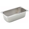 Winco 1/3 Size Pan, 4-Inch,Stainless Steel,Medium, 12.75"D x 7"W x