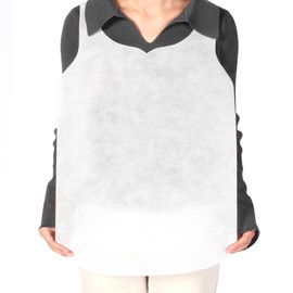 키에 손님용 업소용 식당용 부직포 일회용 앞치마, 화이트, 100개 Kie Disposable Nonwoven Restaurant Apron for Guests, White, 100 Pieces