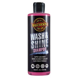 MASTERSON'S CAR CARE MCC_102_16 Wash & Shine Shampoo - Premium Car Wash Soap - Works With Foam Cannons, Foam Guns, Bucket Washes, and Power Washers (16 oz)