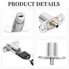 Standard ø19 mm Cupboard Locks with 2 Keys, Cabinet Lock