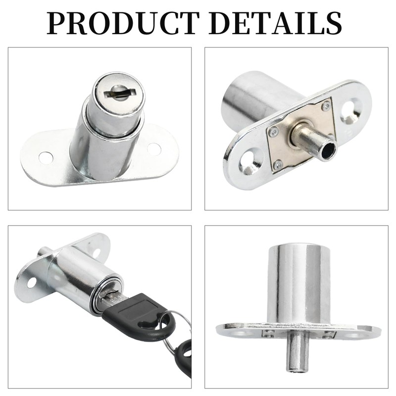 Standard ø19 mm Cupboard Locks with 2 Keys, Cabinet Lock