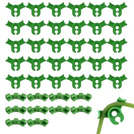JCUGSBS Pack of 40 Plant Benders, Plant Trainer for Low Load, Plant Training Bending Clips, 90 Degree Plant Support Clips for Plant Branches, Gardening Plant Support (Green)