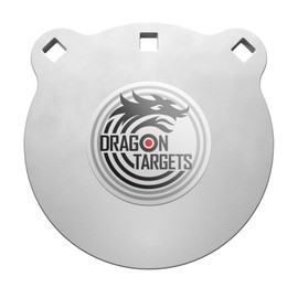 Dragon Targets AR500 Steel Targets for Shooting 1/2 Inch Thick Laser Cut, Painted AR500 Gong Targets for Shooting, Made in USA (8 inch)