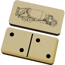 Azeeda 'Construction Cement Truck' Domino Set & Box (DM00043593)