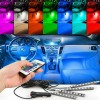 QUAYUB Car Interior Accessories 36LED Floor Decorative Atmosphere Strip Lamp