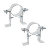 Pastlla 2 Pcs 3.62 Inch Steel Adjustable Pipe Bracket Clamp,