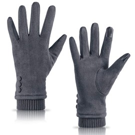 Dsane Womens Gloves Winter Touch Screen Texting Phone Windproof Gloves for Women Fleece Lined Thick Warm Gloves Medium