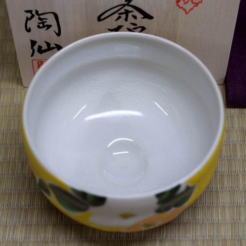 Matcha Bowl, Pottery, Kutani Ware, Matcha Rice Bowl, Yoshidaya Gold