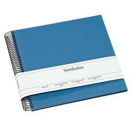 Semikolon Piccolino 364018 Spiral Album 17 x 17 cm 20 Pages Cream White Photo Book Azzurro Light Blue