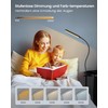 Glocusent Glocusent 38 LED Klemmleuchte, Augenschonende Klemmbar Schreibtischlampe Kinder, Stufenlos