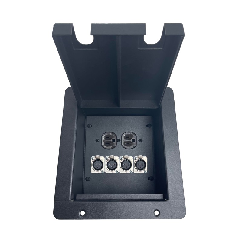 ProCraft Pro Audio Recessed Stage Floor Box.1 AC Duplex 4