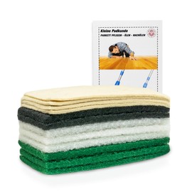 Greenwood Soft-Sheep Super Allround Pad Set of 12 for Re-Oiling & Oil Reconstruction of Parquet - Includes Soft Sheep Wool Pads Made of Sheep's Wool