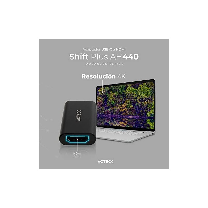 Adaptador USB Tipo C a HDMI Shift Plus AH440 Para
