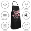 Hair Stylist Apron Hairstylist Salon Apron with Pink Glitters Tools