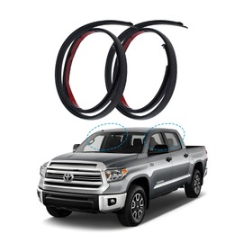 Roof Molding Drip Weatherstrip (2 Pcs) Compatible with Toyota Tundra Crew Cab 2007-2021 Replaces# 75552-0C060, 75551-0C060 Car Roof Moulding Trim Seal Kit (Not Fit Double Cab)