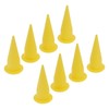 8PCS Cone Nozzle PE Plastic Reusable Yellow Corrosion Replacement for