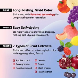 eZn Pudding Hair Dye, Ammonia-Free, Semi-Permanent DIY Korean Hair Dye Color with Keratin (Fiery Red)