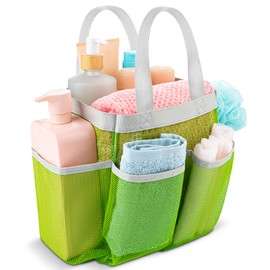 7 Pocket Shower Caddy Tote (Green)