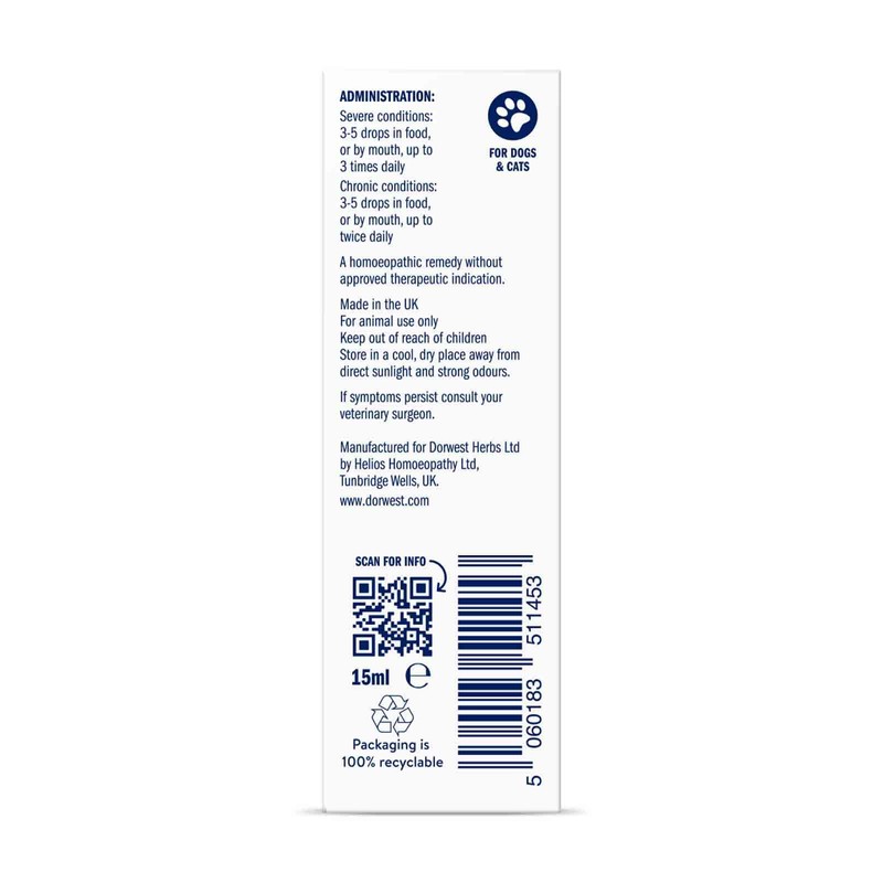 Dorwest Herbs Fragaria 3C Homoeopathic Liquid Remedy for Dogs &
