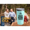 Detective Teal Edition Viking Tumbler 20oz - Crime scene whisperer