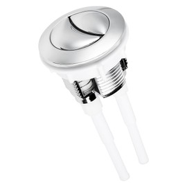 1 Pack Toilet Flush Button Replacement, 38 mm Dual Push Toilet Flush System Replacement Kit, Durable ABS Cistern Flush Button Kit, Compatible with Standard and One-Piece Toilets