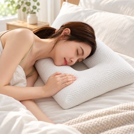 Ear Hole Pillow for Side Sleepers – Rectangular Ear Piercing Pillow, 14.2 × 23.6 Inches