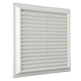 La Ventilazione White Plastic Square Pull On Air Vent Grille 240mm x 240mm G15R2424B