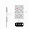 Yoezuo Double Head Cuticle Pusher Stainless Steel
