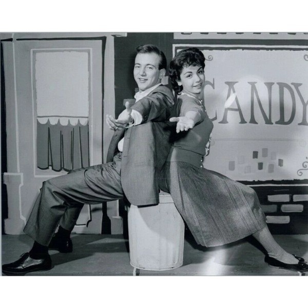 Bobby Darin & Annette Funicello relax in between takes on