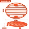 Webake Roasting Rack Oval Silicone 11x8 Inches Cooling Drying Rack
