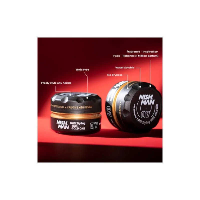 Hair Wax Nishman 07 Gold One Cera Para Peinar
