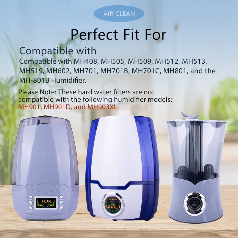 6 Pack Humidifier Demineralization Cartridge Filters Compatible with Air Innovations