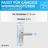 lockzz Door Handle Set Nuremberg Stainless Steel Matt Brushed -