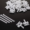 20 Piezas de Soporte Vertical para reparación de persianas Verticales
