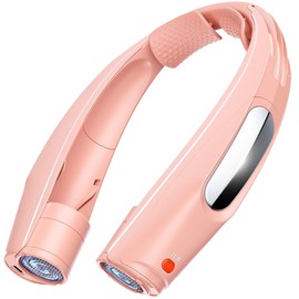 ZEEFO Portable Neck Fan, Hands Free Personal Fan- 6000mAh Battery Operated, Ultra-Quiet USB Rechargeable Fan with 6 Adjustable Speeds, Cooling Wearable Fan for Home, Office, Outdoor, Travel-Pink