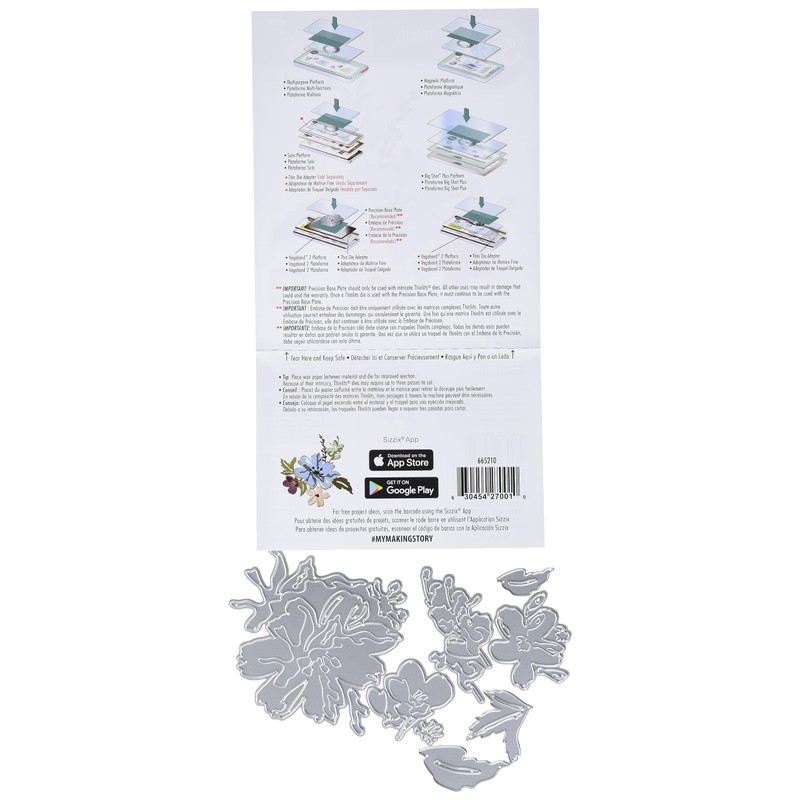 Thinlits Die Set Brushstroke Flowers #2 by Tim Holtz 8