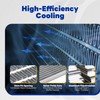 SYNTHACY Aluminum Radiator Compatible with Honda Accord 1998-2002 2.3L/3.0L