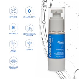 OVERDOSE | Serum facial noche | Rutina Skin care | Vegano | Vitamina C | Todo tipo de piel