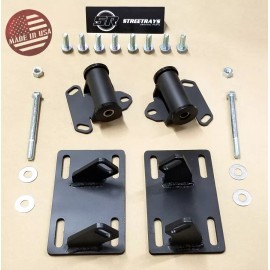 StreetRays [Originals] [SR] Sonoma S10 Full Engine Mount Adapter Plates Urethane Swap Kit LSX LS1 LS2