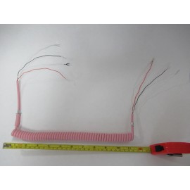 Western Electric telephone Pink coil G1 handset cord. Princess, 500 2500  NOS