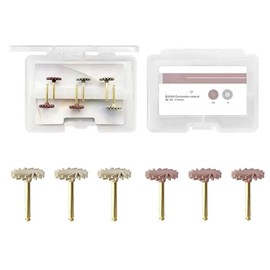 Windplusya Dental Composite Resin Polishing Disc Polishe Wheels, Dental Composite Resin Kit 2-Step Polishing Disc Kit 14mm.