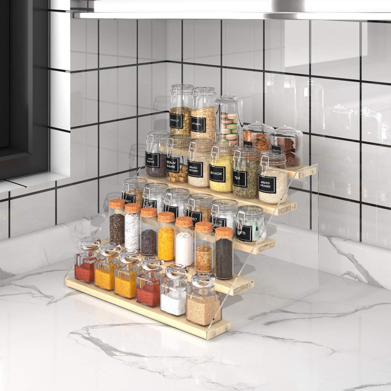 VAEHOLD Spice Rack Organizer for Cabinet & Countertop - Seasoning