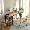 Cubiker Computer Home Office Desk with Drawers, 40 Inch Small