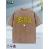 Mens Oversized Summer Washed Tee 100% Cotton 5 Colors Chicago