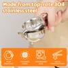 Stainless Steel Lemon Squeezer | Heavy Duty Handheld Juicer with